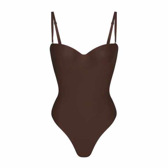 Skims Body Underwire Thong Bodysuit Cocoa